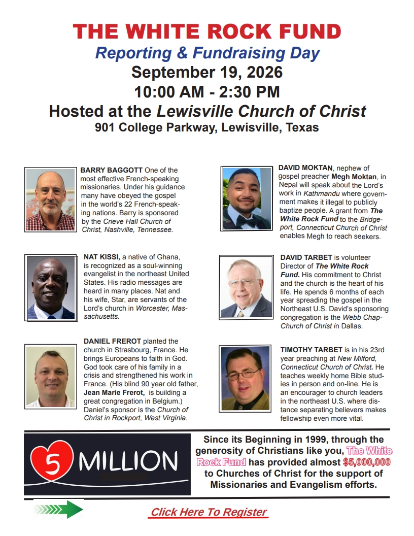 White Rock Fund Luncheon Invitation 2026